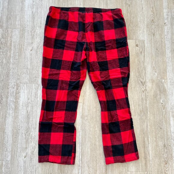 Mens Old Navy Red Plaid Lounge Pants - XXL Tall - Picture 4 of 5